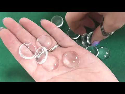 Glass Cabochons Clear Coin Calibrated 20mm Pack Of 20
