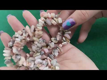 Pink Peruvian Opal Beads Chip 5-8mm Strand Of 120+