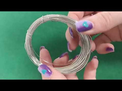 Stainless Steel Craft Wire Silver Unplated 15M Coil 0.5mm Thick