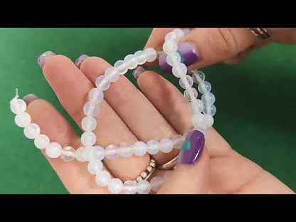 Clear Opalite Beads Plain Round 6mm Strand Of 64+