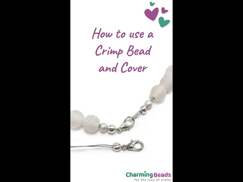 How to use a crimp bead and cover