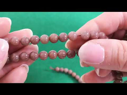 Purple Aventurine Beads Plain Round 6mm Strand Of 60+