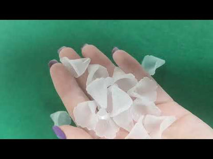 White Lucite Beads Flower 20mm Pack Of 20
