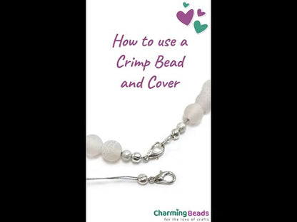 How to use a crimp bead and cover