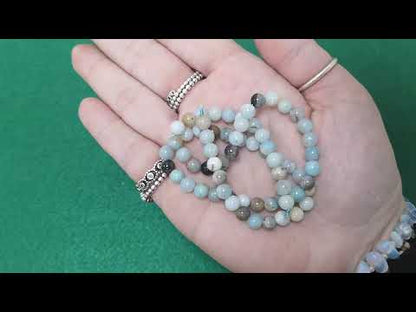 Multicolour Amazonite Beads Plain Round 6mm Strand Of 60+