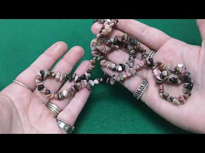 Pink Rhodonite Beads Chip 5-8mm Long Strand Of 200+