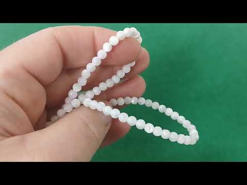 Natural Mother Of Pearl Gemstone Beads - 2.5mm Round, Israel Cut, 13" Strand