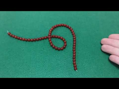 Red Carnelian Beads Plain Round 6mm Strand Of 60+