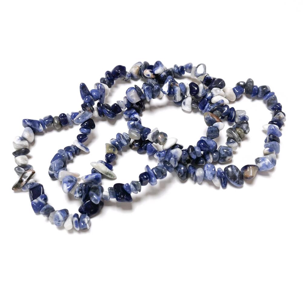 Blue Sodalite Beads Chip 5-8mm Long Strand Of 200+-0