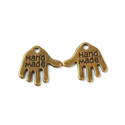 Metal Alloy Hand Made Charms Steampunk Antique Bronze 12mm Pack Of 50+-0