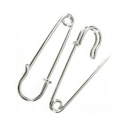 Iron Kilt Pins Antique Silver 50mm Pack Of 10-0