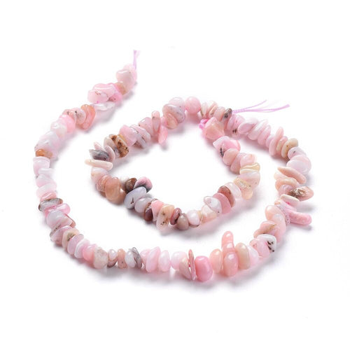 Pink Peruvian Opal Beads Chip 5-8mm Strand Of 120+-0