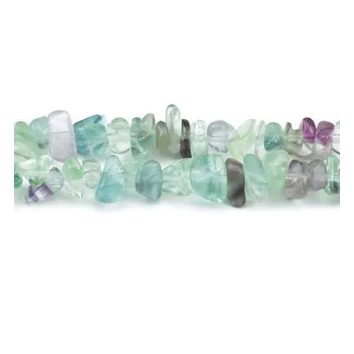 Purple/Green Rainbow Fluorite Beads Chip 5-8mm Long Strand Of 200+-0