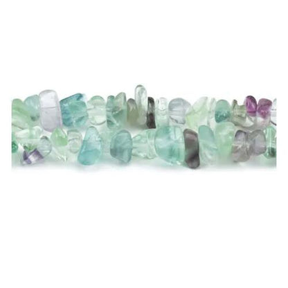 Purple/Green Rainbow Fluorite Beads Chip 5-8mm Long Strand Of 200+-0
