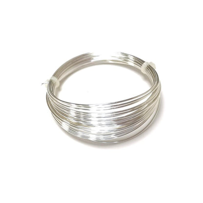 Copper Craft Wire Silver 925 Plated 4M Coil 1mm Thick-0