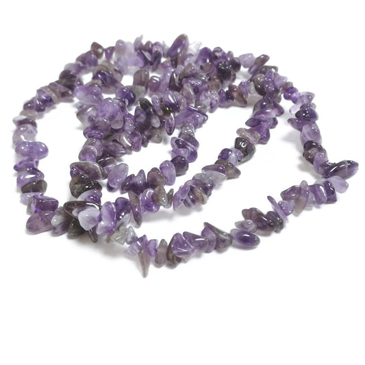 Purple Amethyst Beads Chip 5-8mm Long Strand Of 200+-0