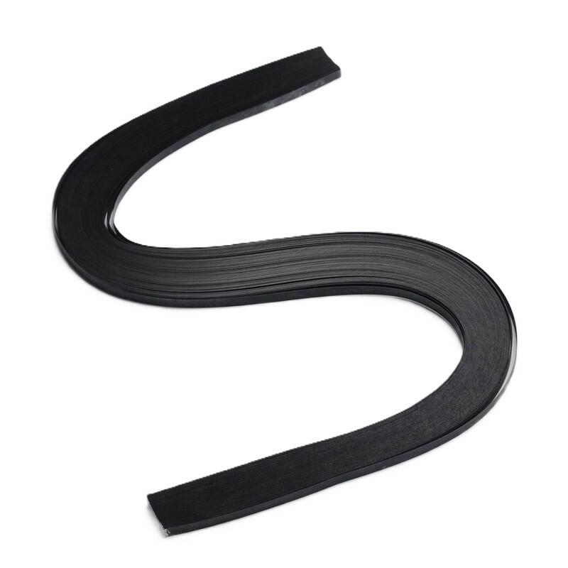 Paper Quilling Strips Black 53cm Long x 5mm Wide Pack Of 110+-0