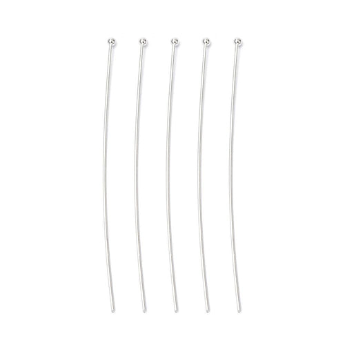 Iron Ball Head Pins Silver 0.7x60mm Pack Of 100+-0